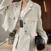 Designer woolen long-sleeved lapel Chanel style suit 4