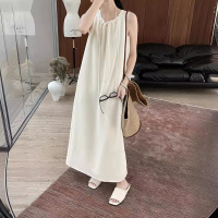 French high-end lace-up drape versatile lazy style dress 15