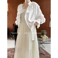 Lazy casual cotton lapel short windbreaker jacket 1
