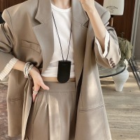 Loose lapel casual fashionable suit jacket 3