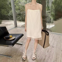 Double-layer mesh soft fairy design dress 17