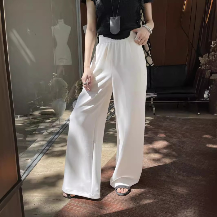 Relaxed drape wide-leg pants 24