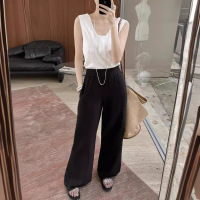 Relaxed drape wide-leg pants 24