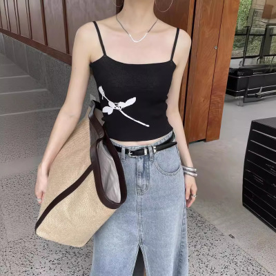 New Chinese style rose jacquard slim fit inner top 39