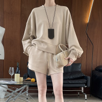 Round neck long sleeve bottoming shirt simple fashion casual suit 43
