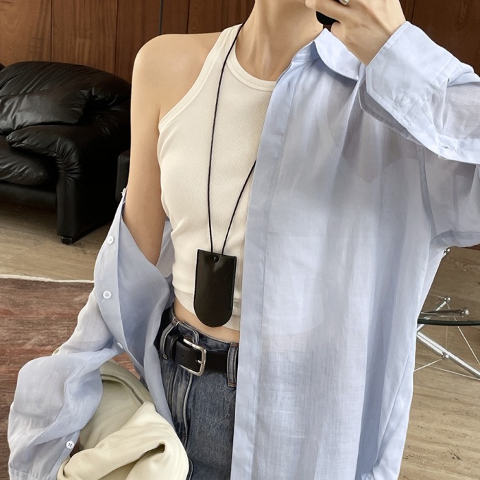 Simple Ribbed Cotton Vest Design Elastic 35