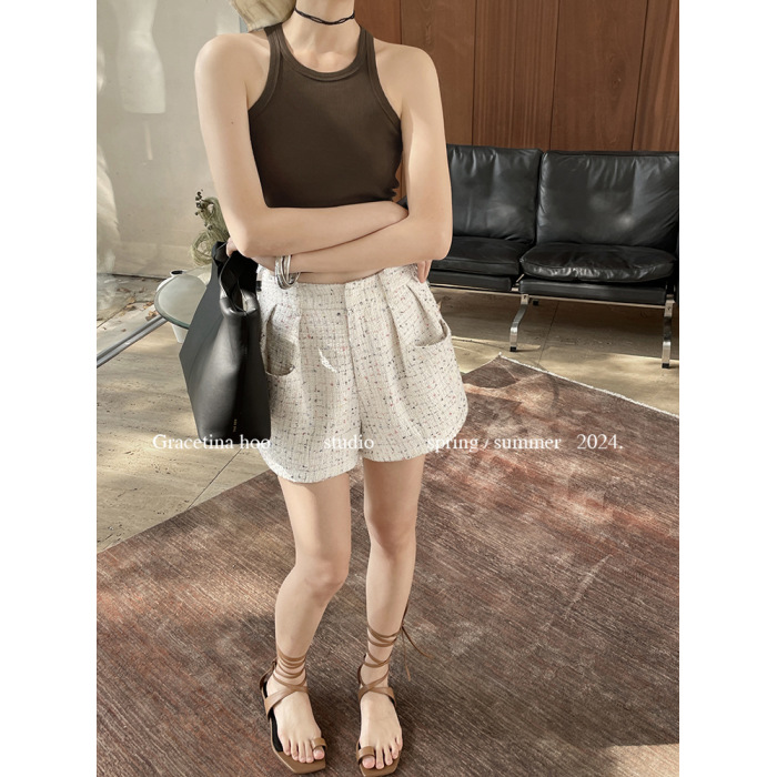 Simple Ribbed Cotton Vest Design Elastic 35