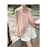 Simple linen all-match waist casual shorts 51