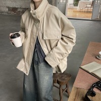 Stand collar workwear style down jacket 49
